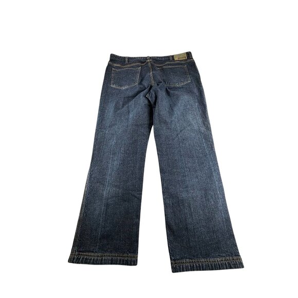 Duluth Trading Co. Flex Ballroom Jeans 42x32 Relaxed Fit Mens Denim Blue - Picture 4 of 8